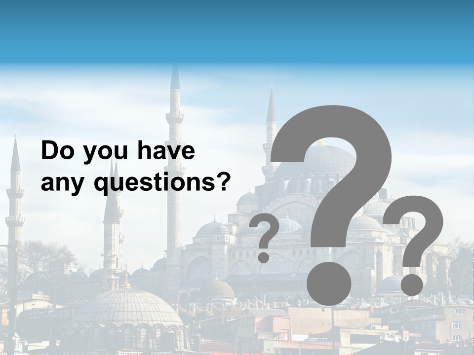 Sky Asian Mosque PowerPoint Template