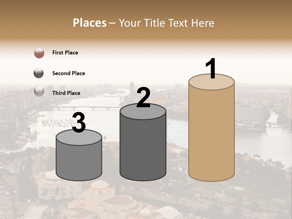 Cityscape Panoramic Town PowerPoint Template