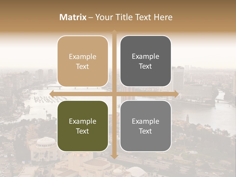 Cityscape Panoramic Town PowerPoint Template