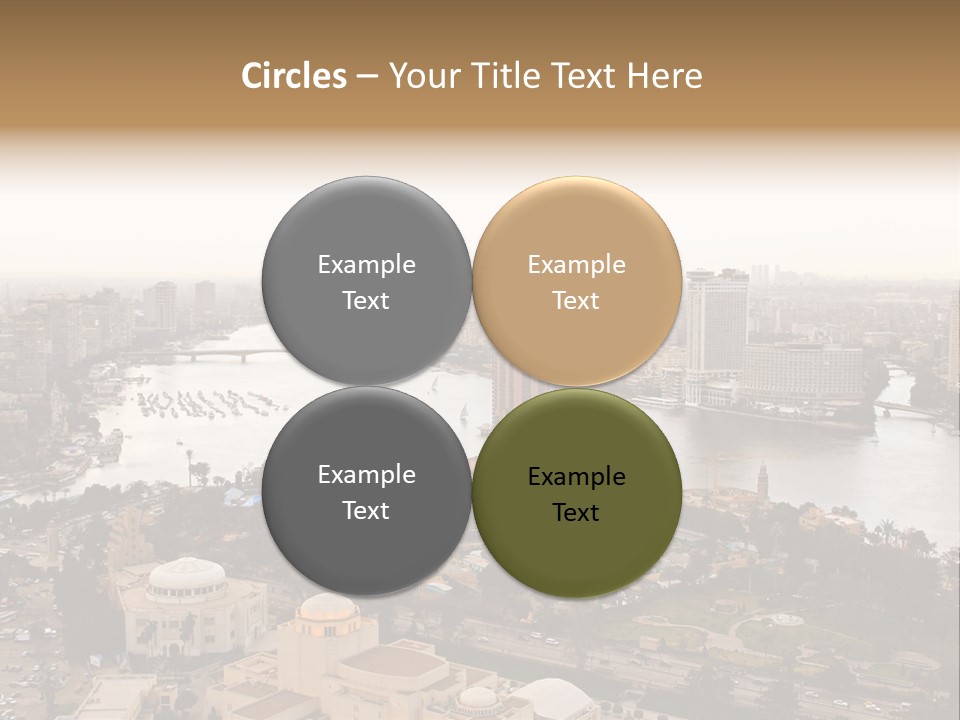 Cityscape Panoramic Town PowerPoint Template