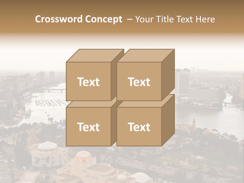 Cityscape Panoramic Town PowerPoint Template