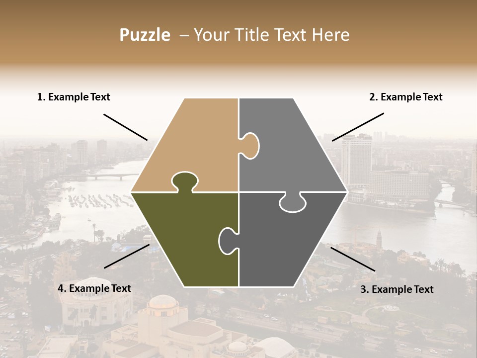 Cityscape Panoramic Town PowerPoint Template