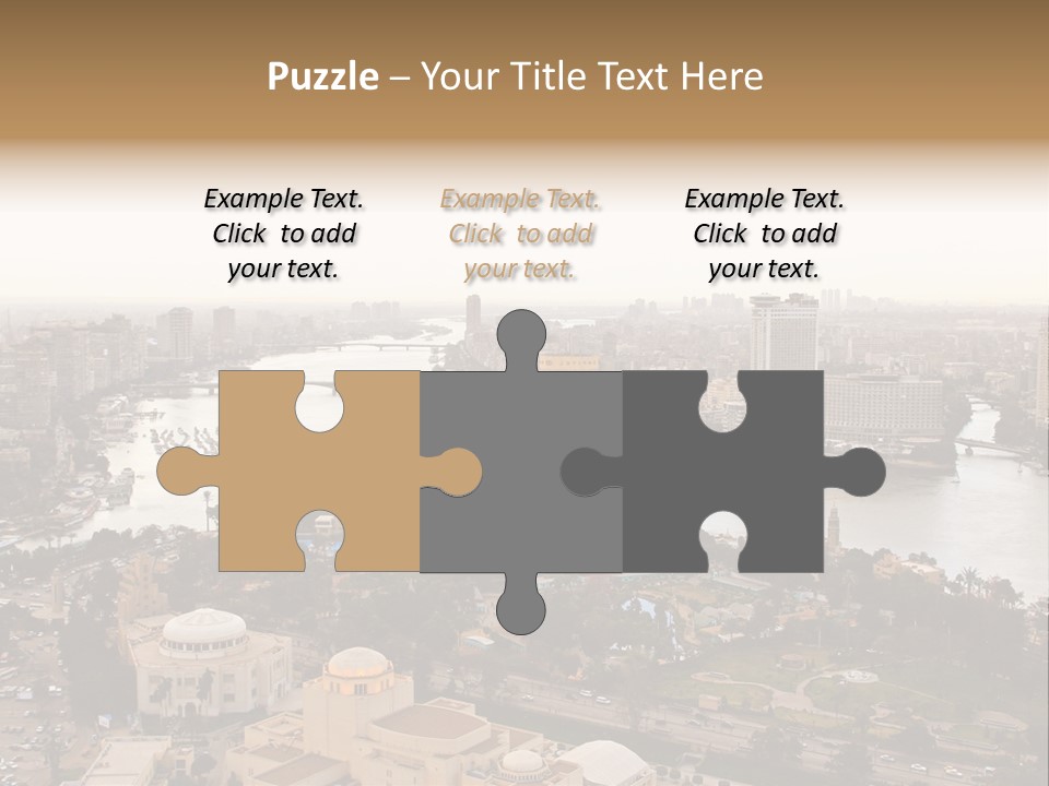 Cityscape Panoramic Town PowerPoint Template