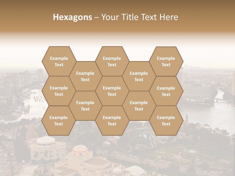 Cityscape Panoramic Town PowerPoint Template