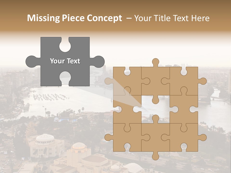 Cityscape Panoramic Town PowerPoint Template