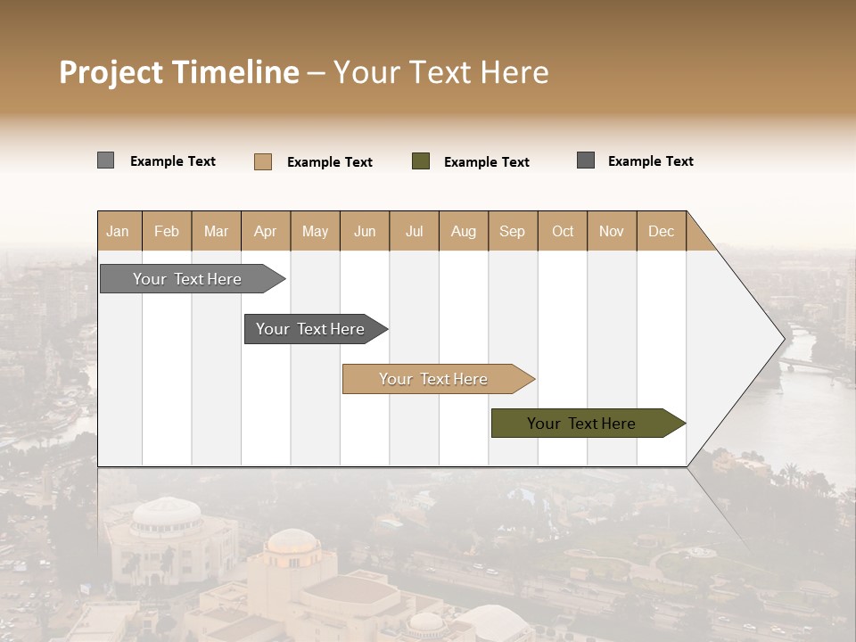 Cityscape Panoramic Town PowerPoint Template
