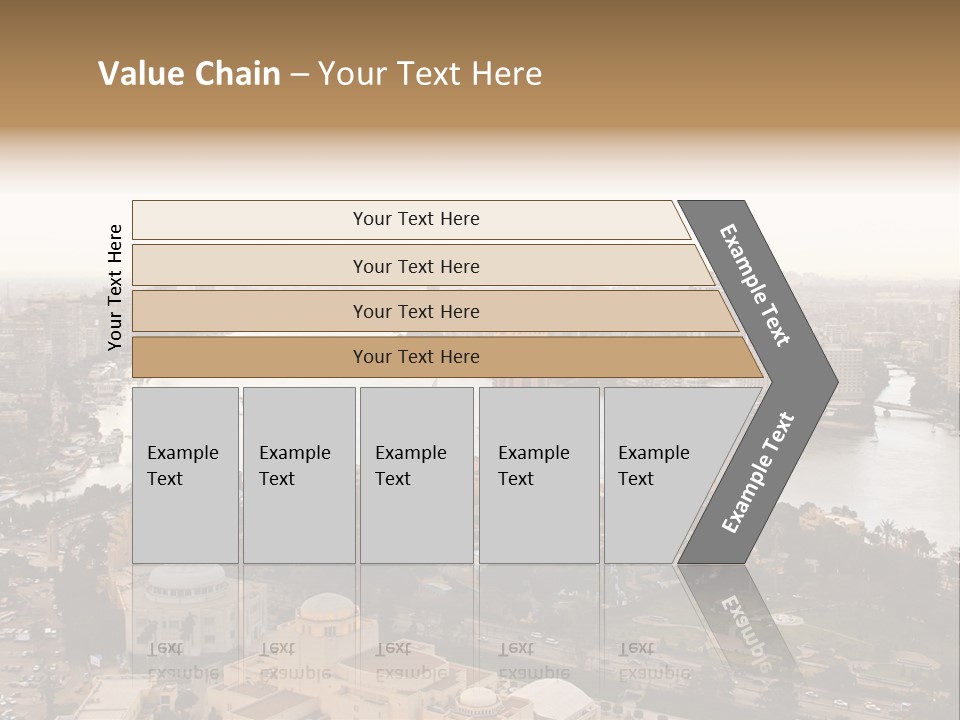 Cityscape Panoramic Town PowerPoint Template