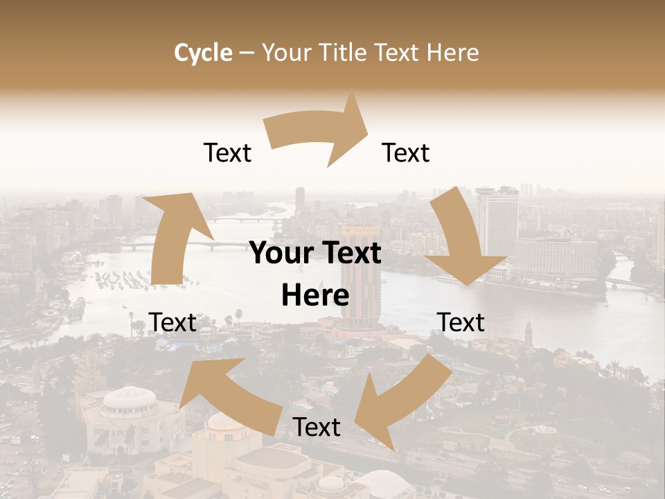 Cityscape Panoramic Town PowerPoint Template