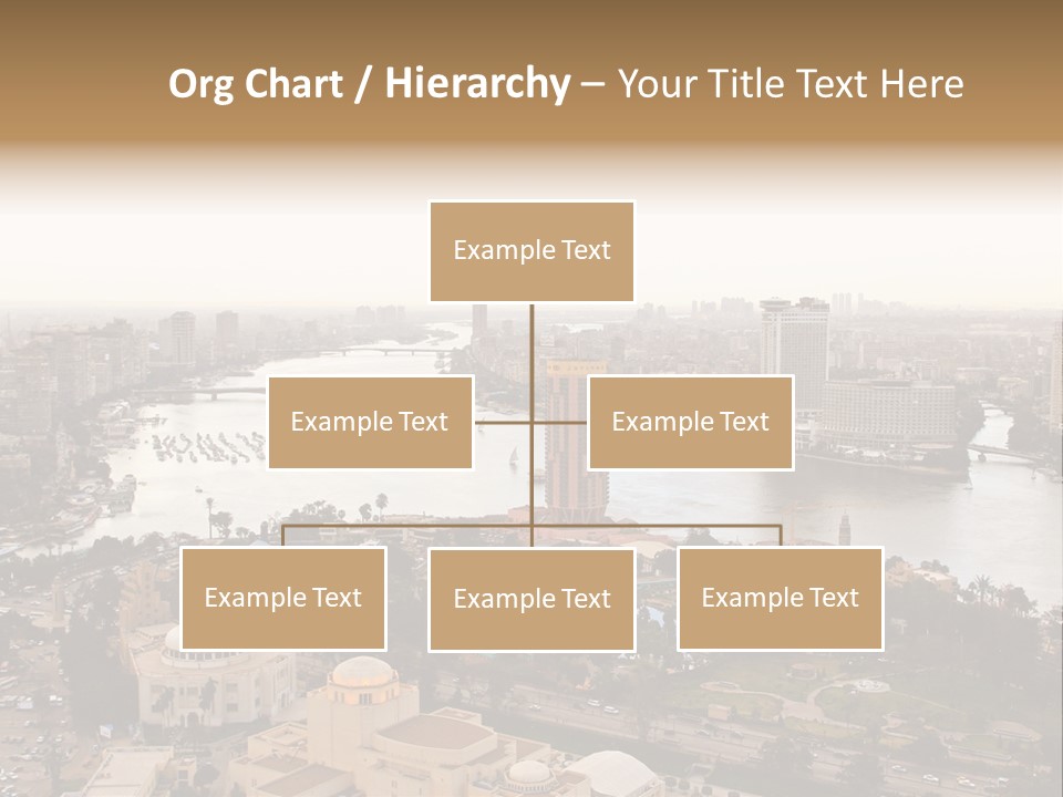 Cityscape Panoramic Town PowerPoint Template