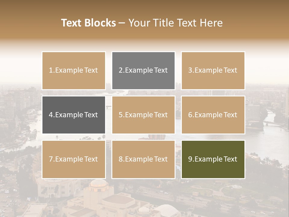 Cityscape Panoramic Town PowerPoint Template