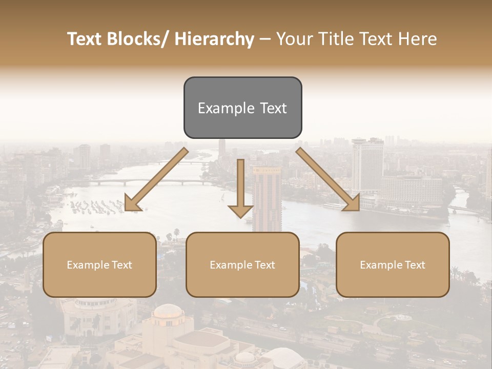Cityscape Panoramic Town PowerPoint Template