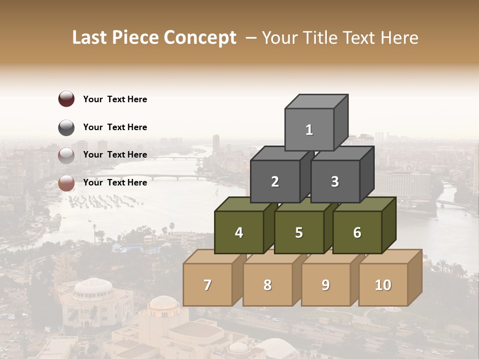 Cityscape Panoramic Town PowerPoint Template