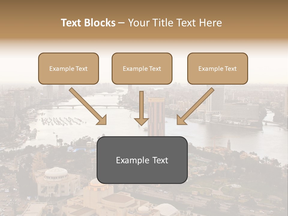 Cityscape Panoramic Town PowerPoint Template