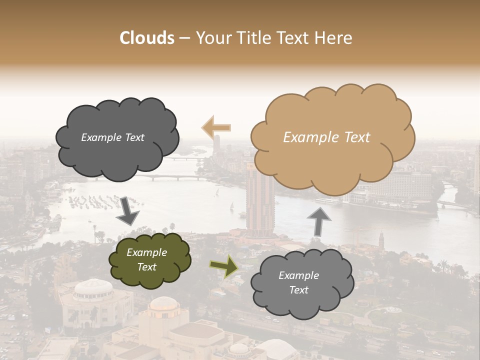 Cityscape Panoramic Town PowerPoint Template