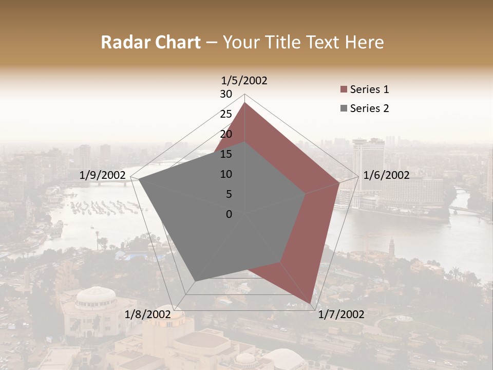 Cityscape Panoramic Town PowerPoint Template