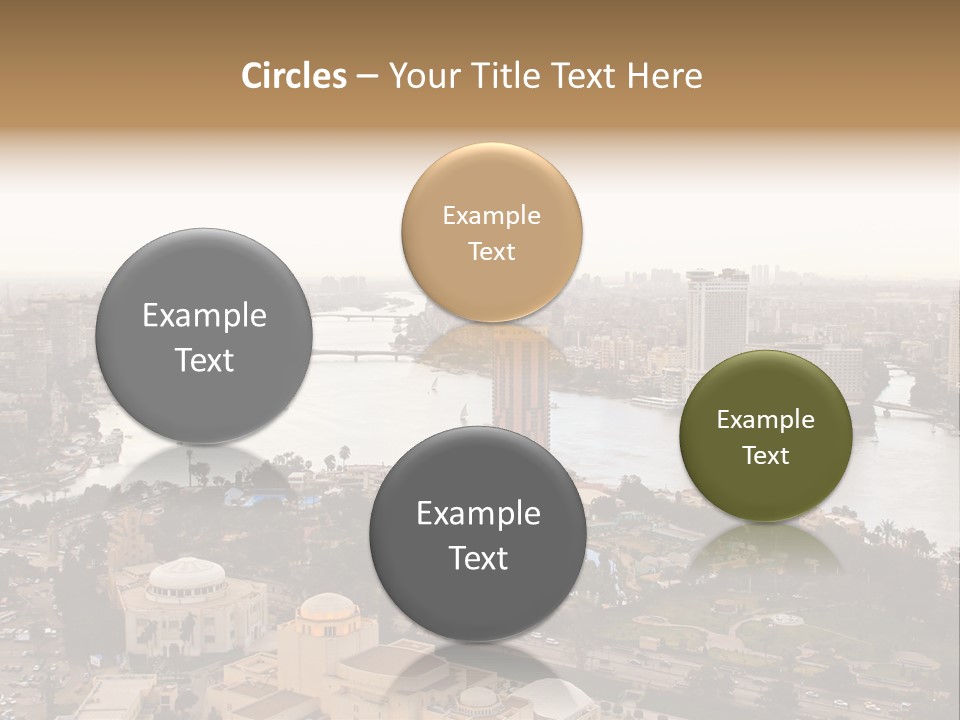 Cityscape Panoramic Town PowerPoint Template