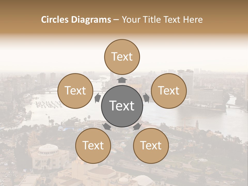 Cityscape Panoramic Town PowerPoint Template