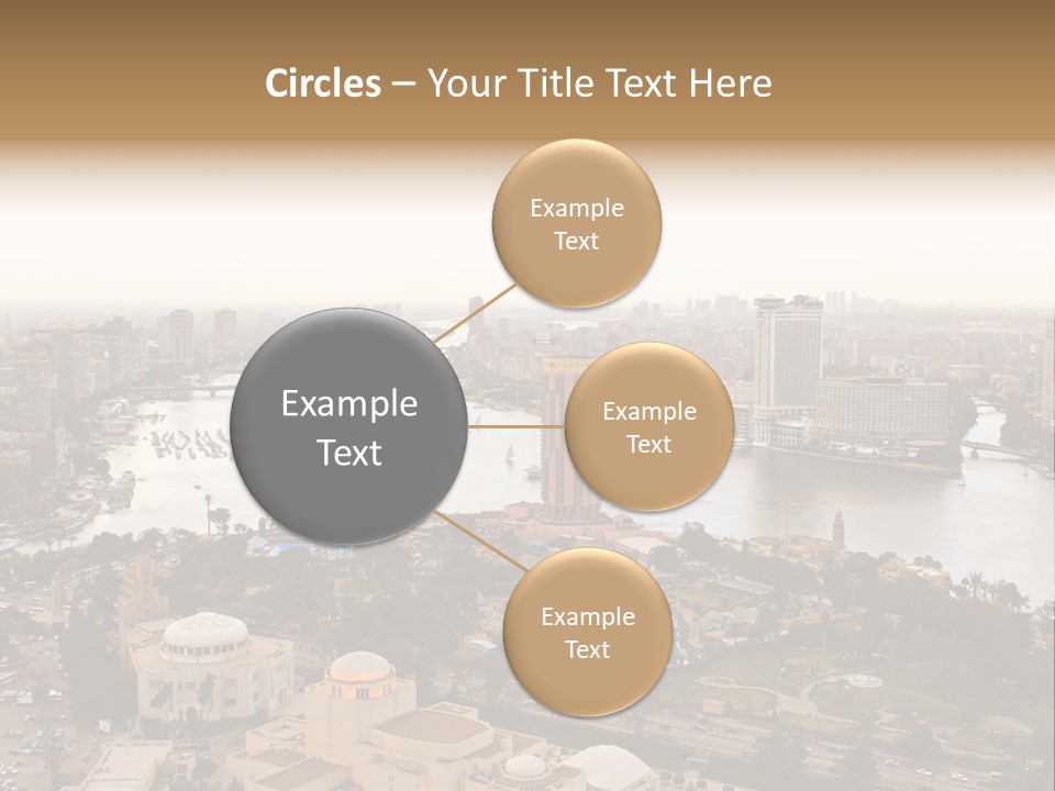 Cityscape Panoramic Town PowerPoint Template