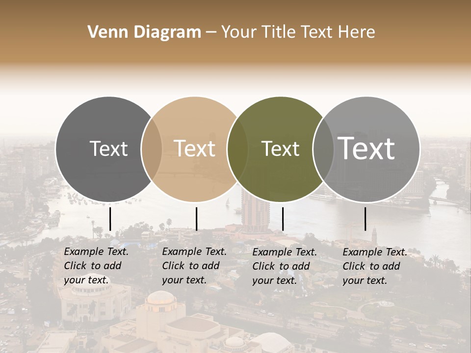 Cityscape Panoramic Town PowerPoint Template