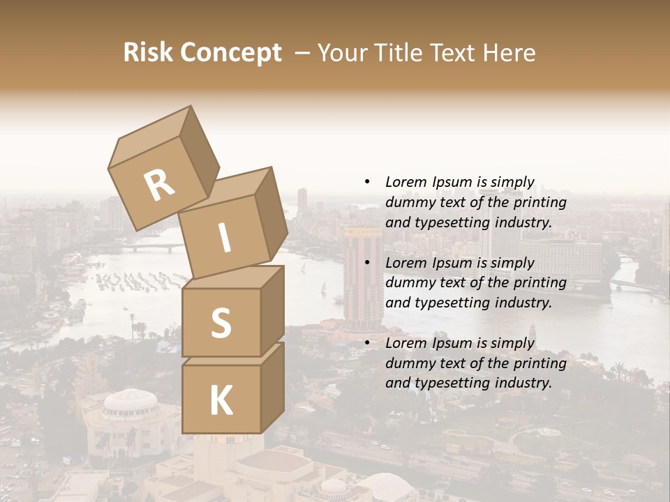 Cityscape Panoramic Town PowerPoint Template