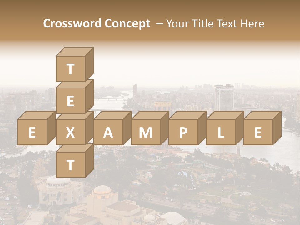 Cityscape Panoramic Town PowerPoint Template