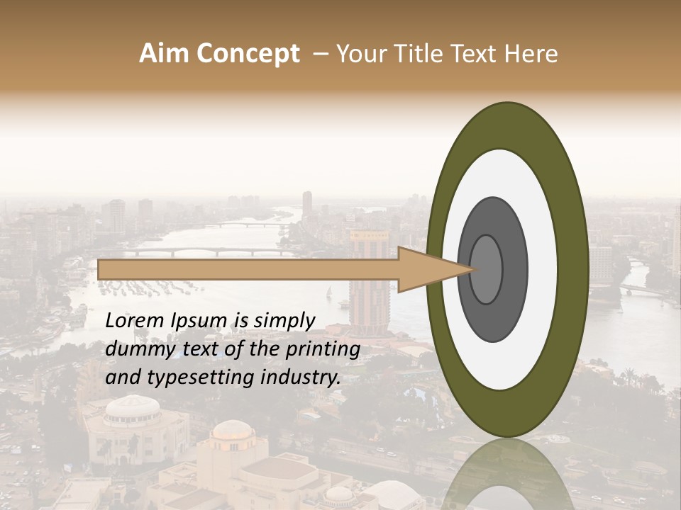 Cityscape Panoramic Town PowerPoint Template