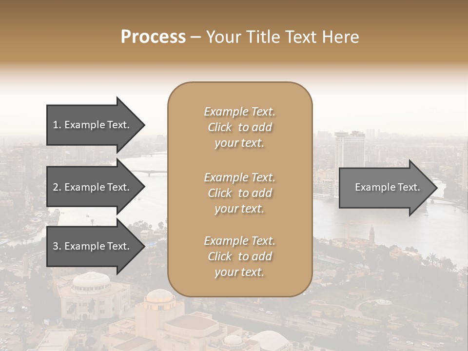 Cityscape Panoramic Town PowerPoint Template