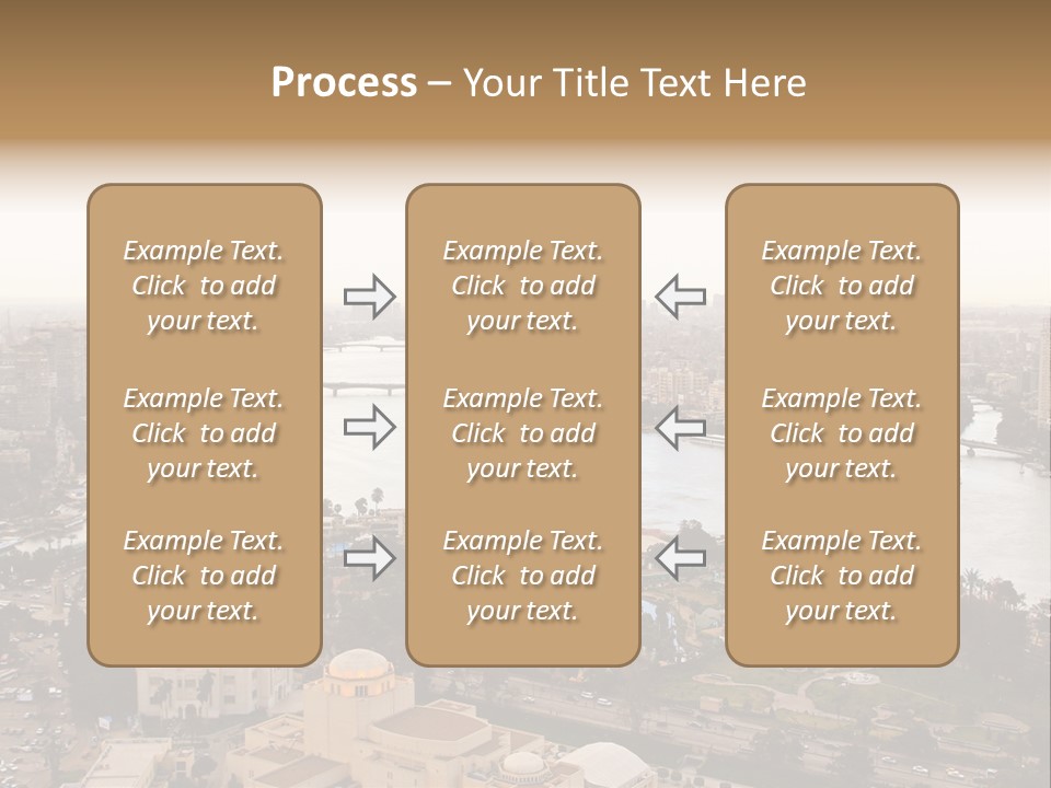 Cityscape Panoramic Town PowerPoint Template