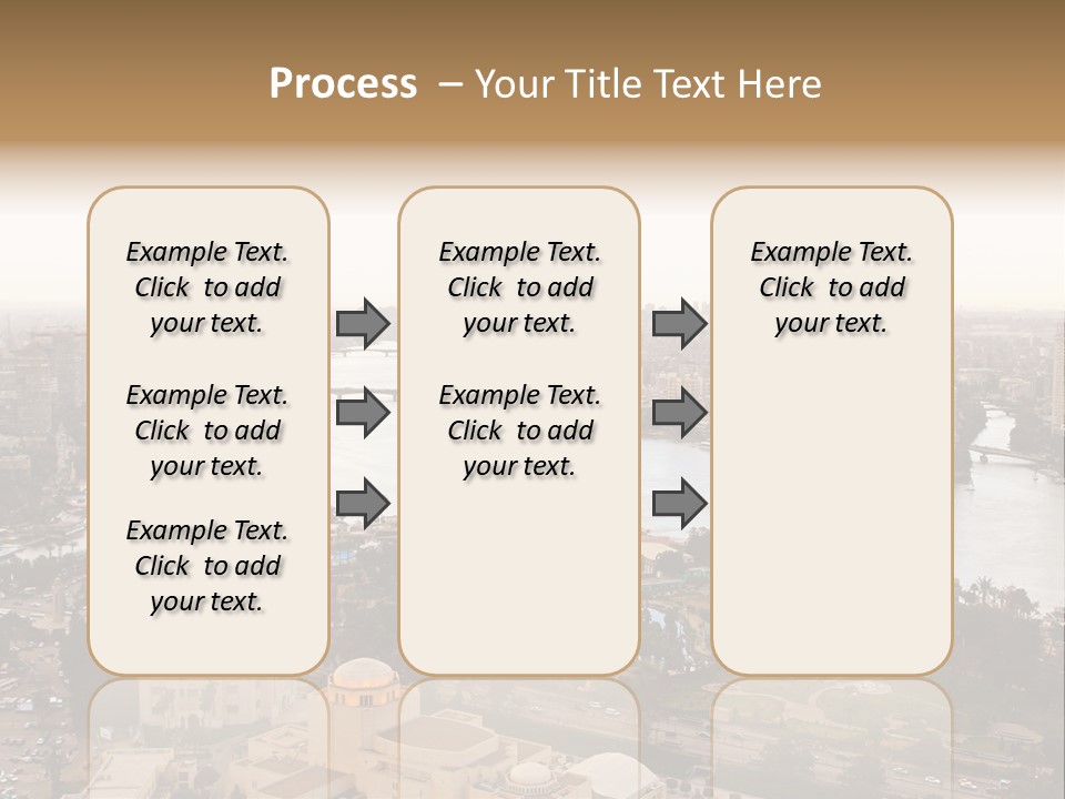 Cityscape Panoramic Town PowerPoint Template