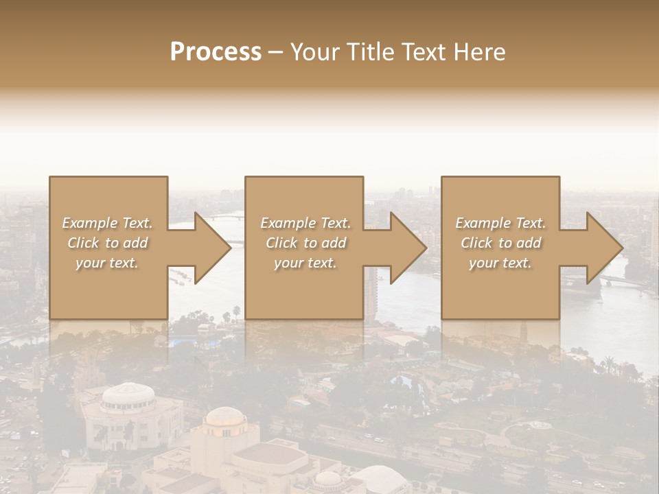 Cityscape Panoramic Town PowerPoint Template