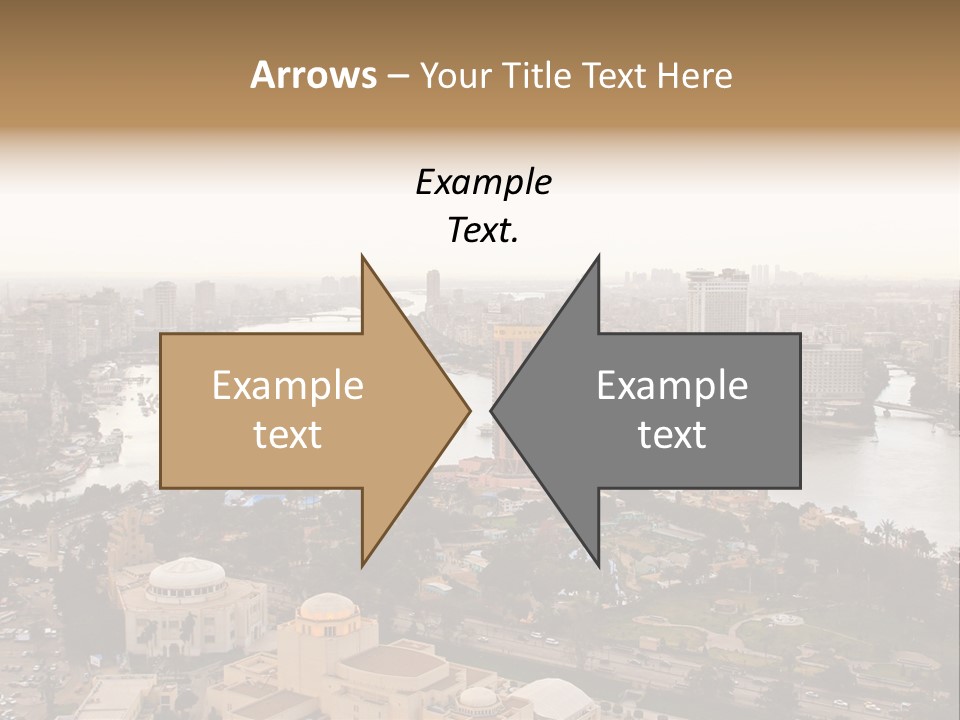 Cityscape Panoramic Town PowerPoint Template