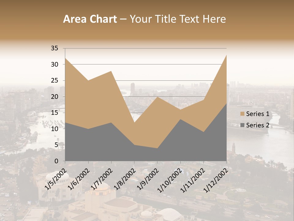 Cityscape Panoramic Town PowerPoint Template
