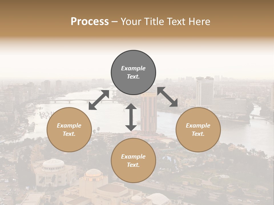 Cityscape Panoramic Town PowerPoint Template