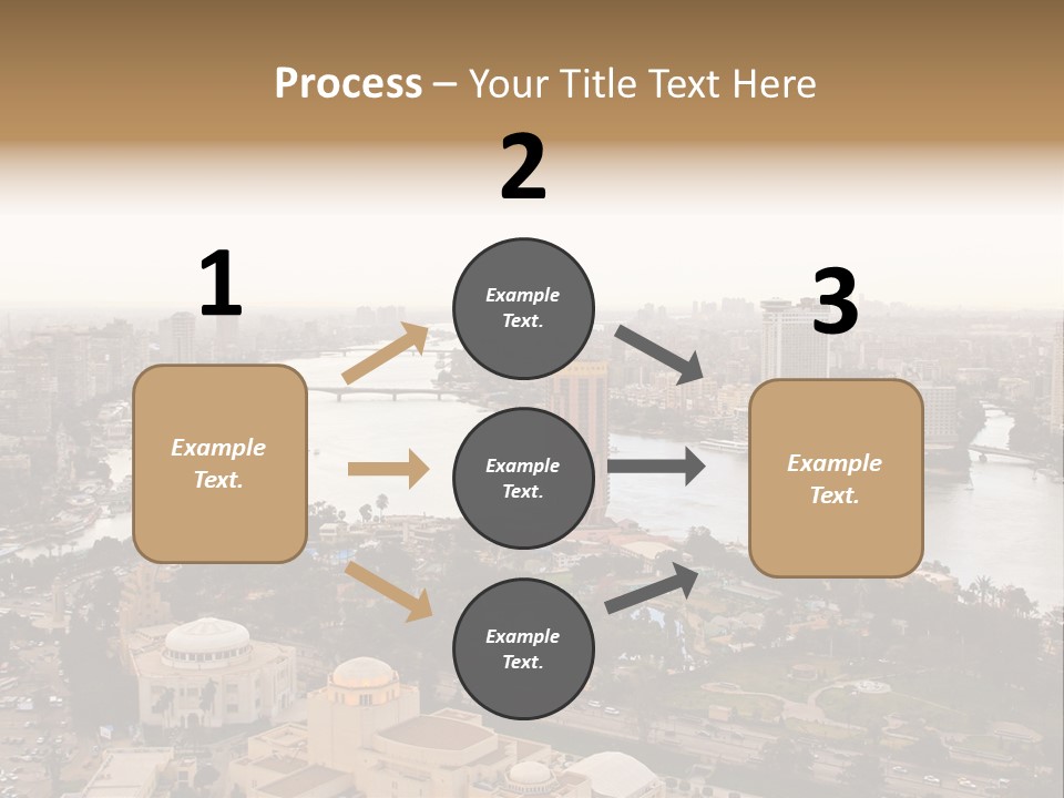 Cityscape Panoramic Town PowerPoint Template