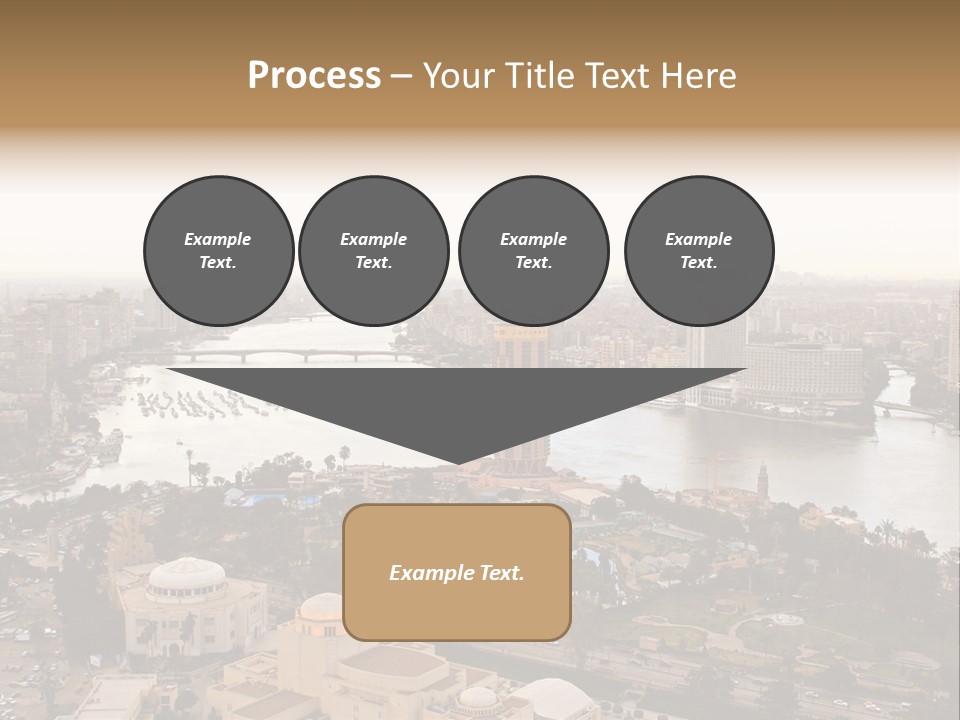 Cityscape Panoramic Town PowerPoint Template