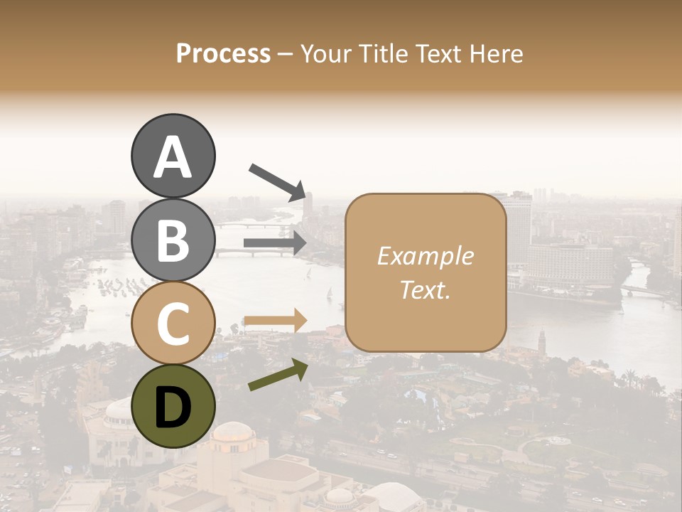 Cityscape Panoramic Town PowerPoint Template