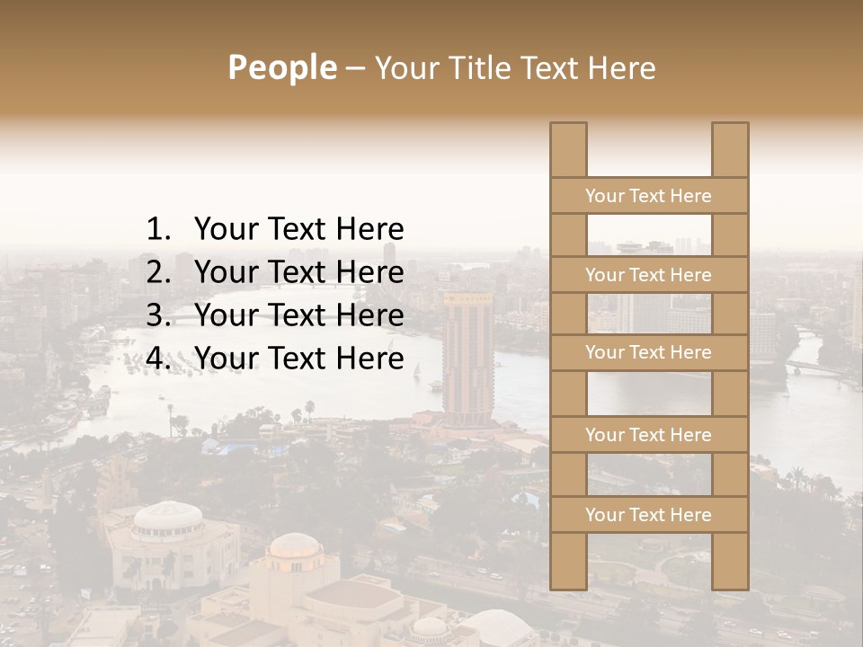 Cityscape Panoramic Town PowerPoint Template