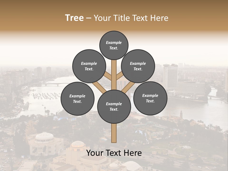 Cityscape Panoramic Town PowerPoint Template