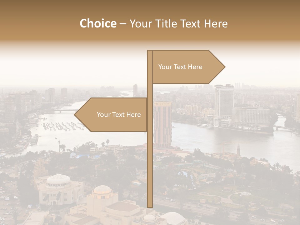 Cityscape Panoramic Town PowerPoint Template