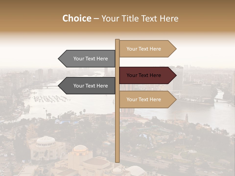 Cityscape Panoramic Town PowerPoint Template