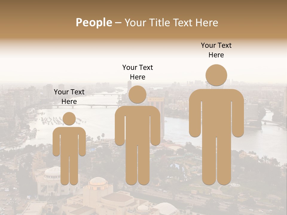 Cityscape Panoramic Town PowerPoint Template