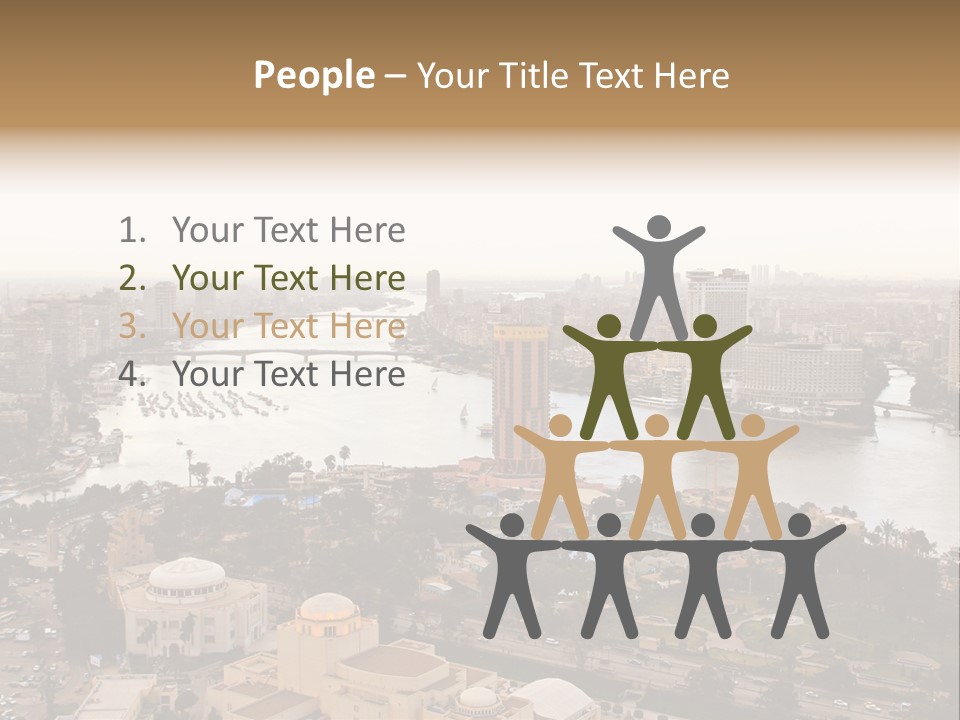 Cityscape Panoramic Town PowerPoint Template