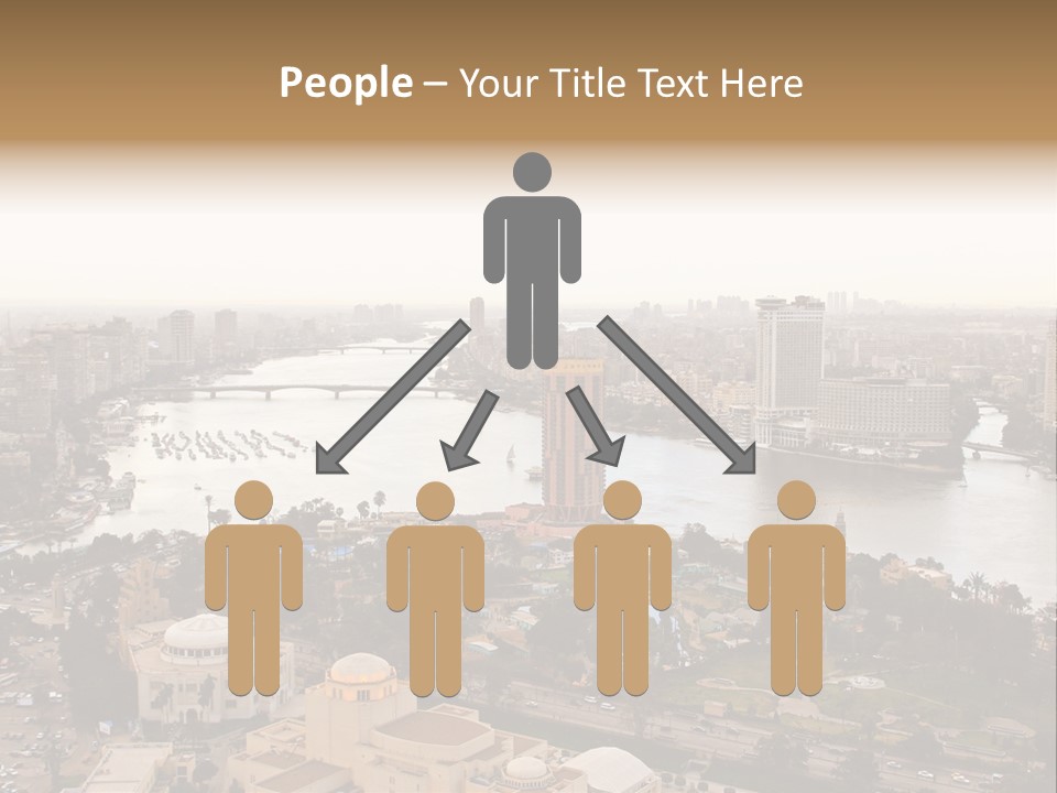 Cityscape Panoramic Town PowerPoint Template