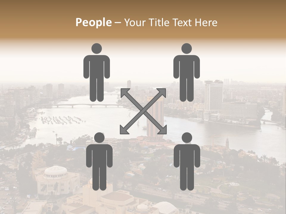 Cityscape Panoramic Town PowerPoint Template
