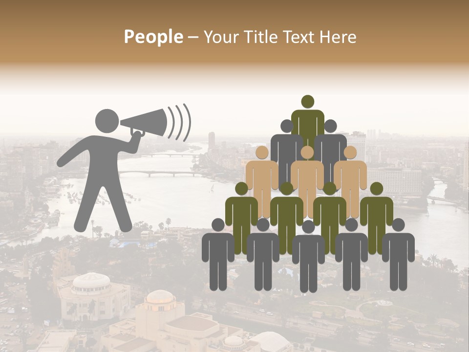 Cityscape Panoramic Town PowerPoint Template