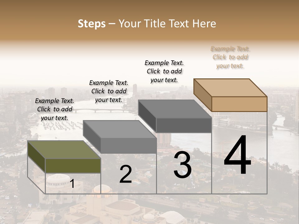 Cityscape Panoramic Town PowerPoint Template