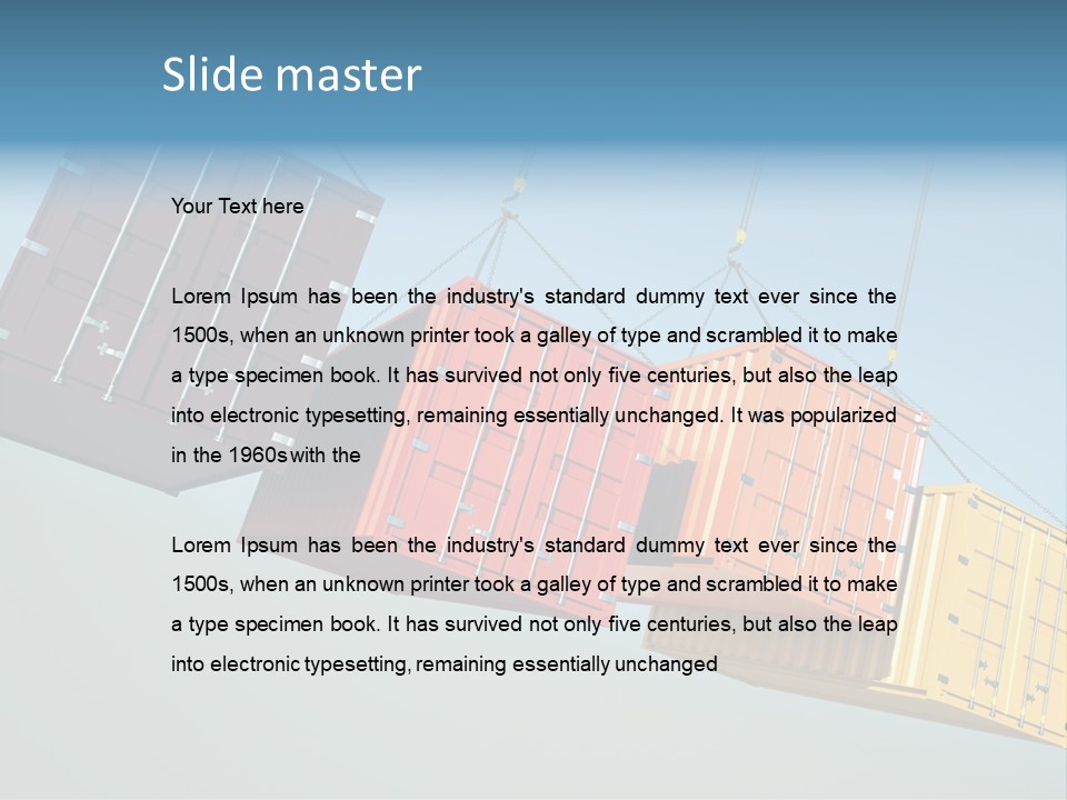 Hover Horizontal Shipping PowerPoint Template