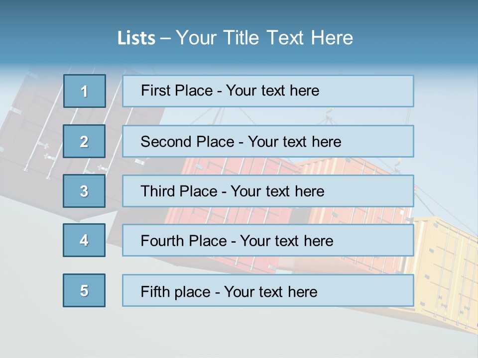 Hover Horizontal Shipping PowerPoint Template