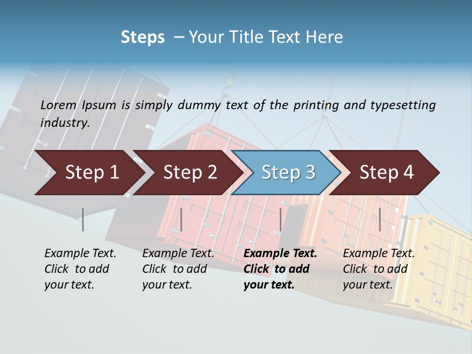 Hover Horizontal Shipping PowerPoint Template