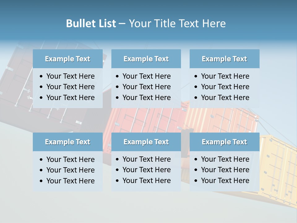 Hover Horizontal Shipping PowerPoint Template